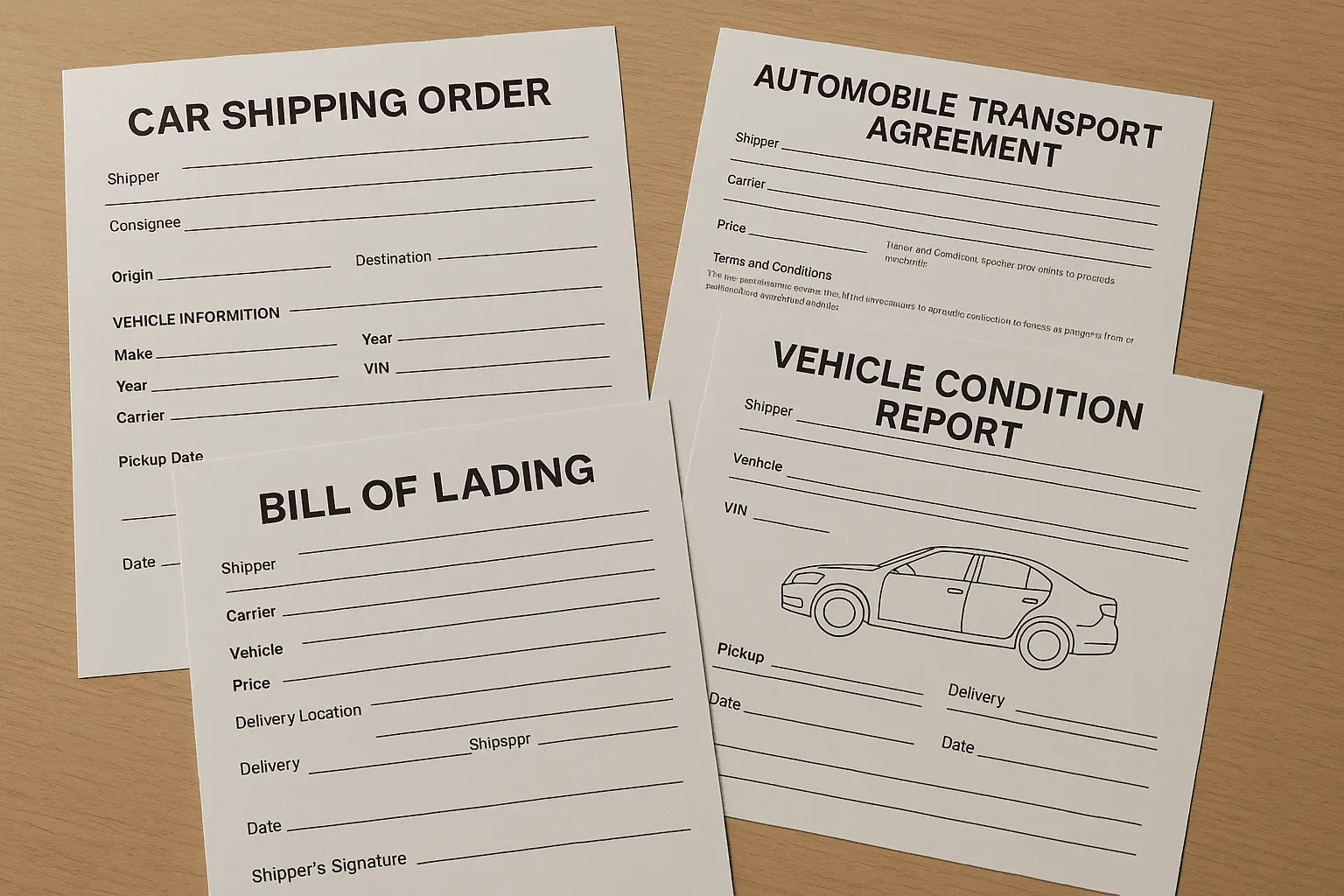 Required Car Shipping Documents You Need Before Transport