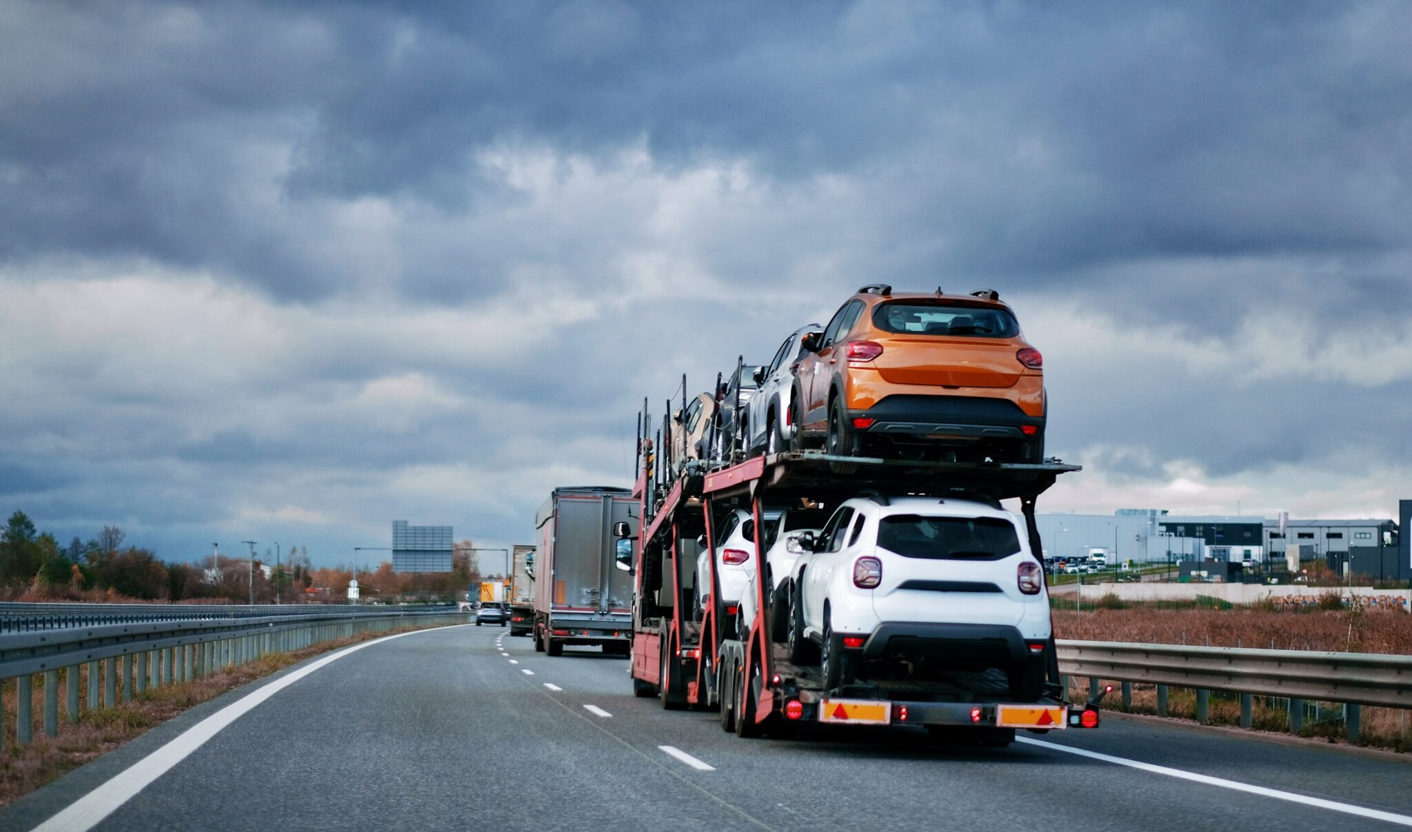 Cars carrier trailer truck