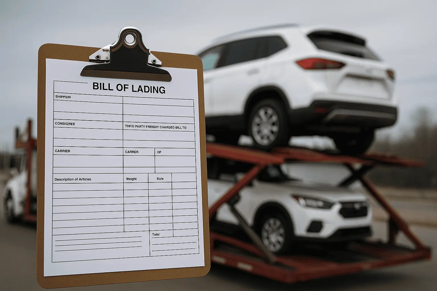 Bill of Lading Form for Car Transport: Definition, Sections, Template