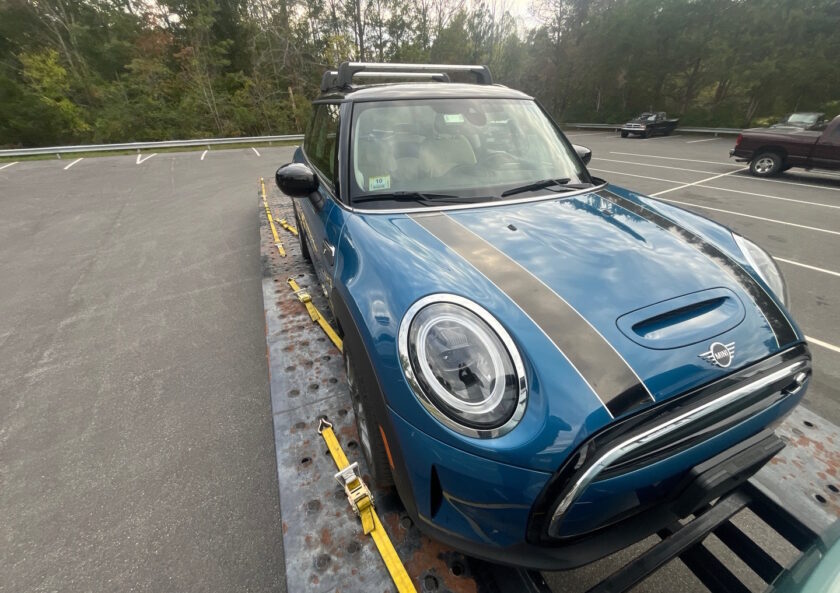 Next‑Day Car Transport of a Mini Cooper from Ruther Glen to Shrewsbury