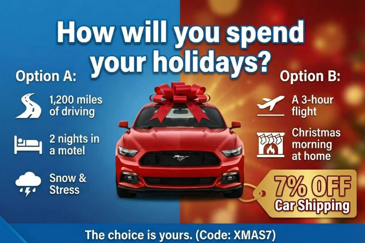 Car Shipping Christmas 2026 Discount at Tempus Logix (Code: XMAS7)