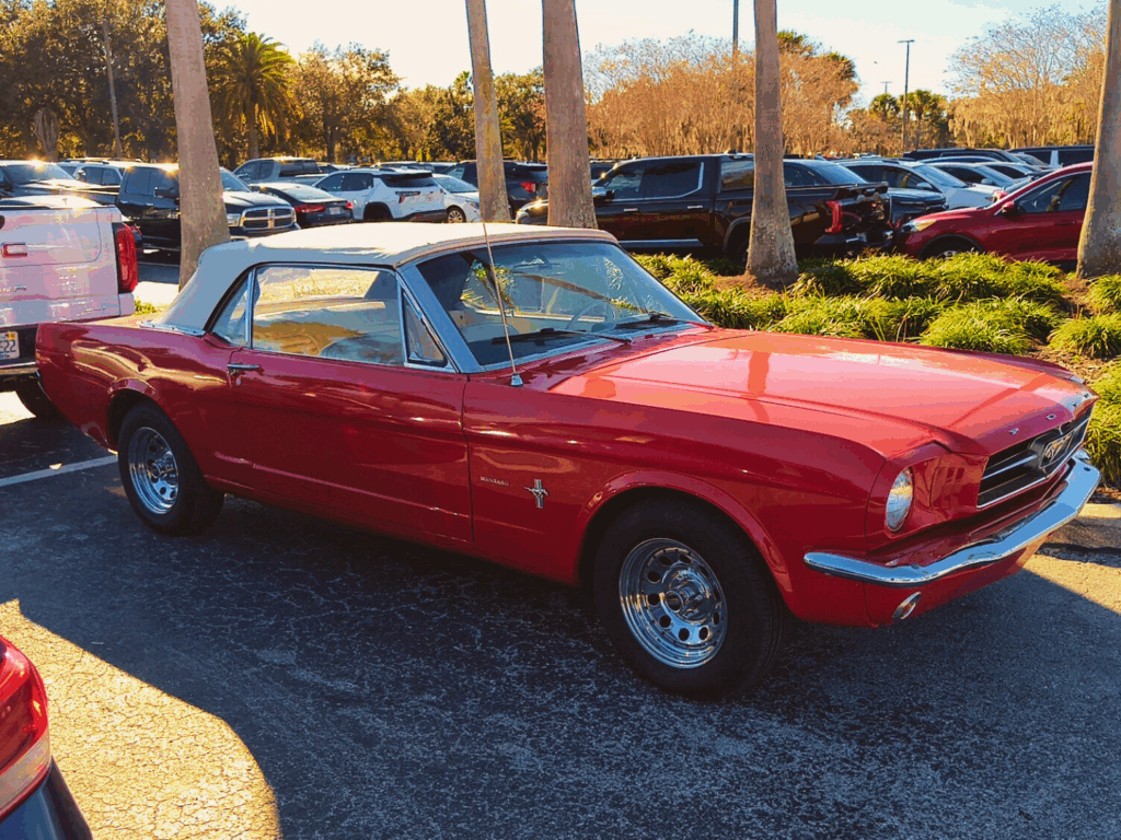 The 1964 Ford Mustang At Delivery Location