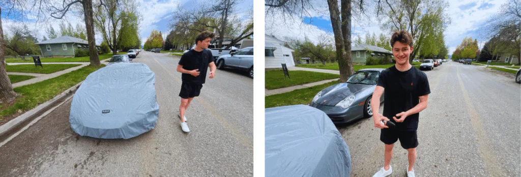 The Happy Customer At The Moment Of Delivery