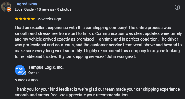 customer service review