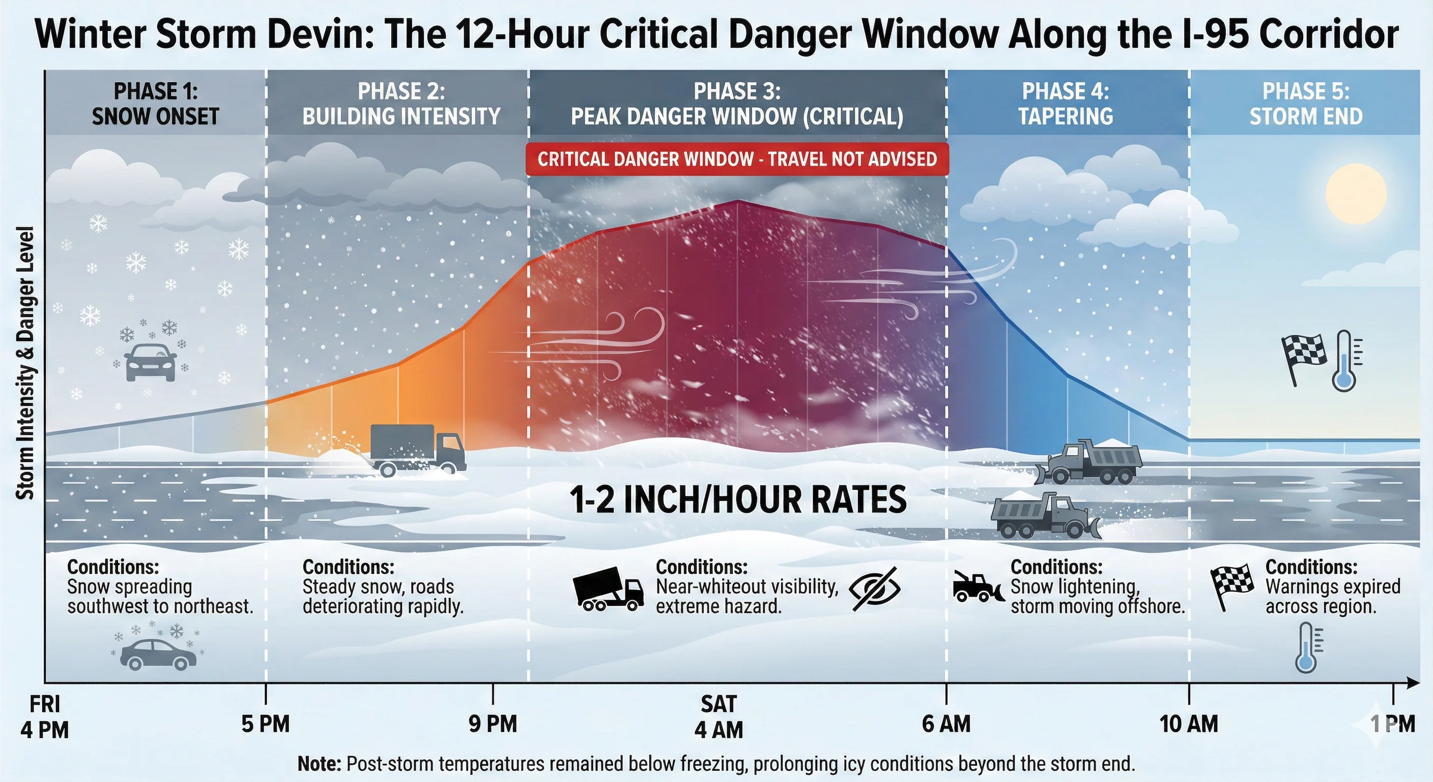 Winter Storm Devin Forecast Timeline 