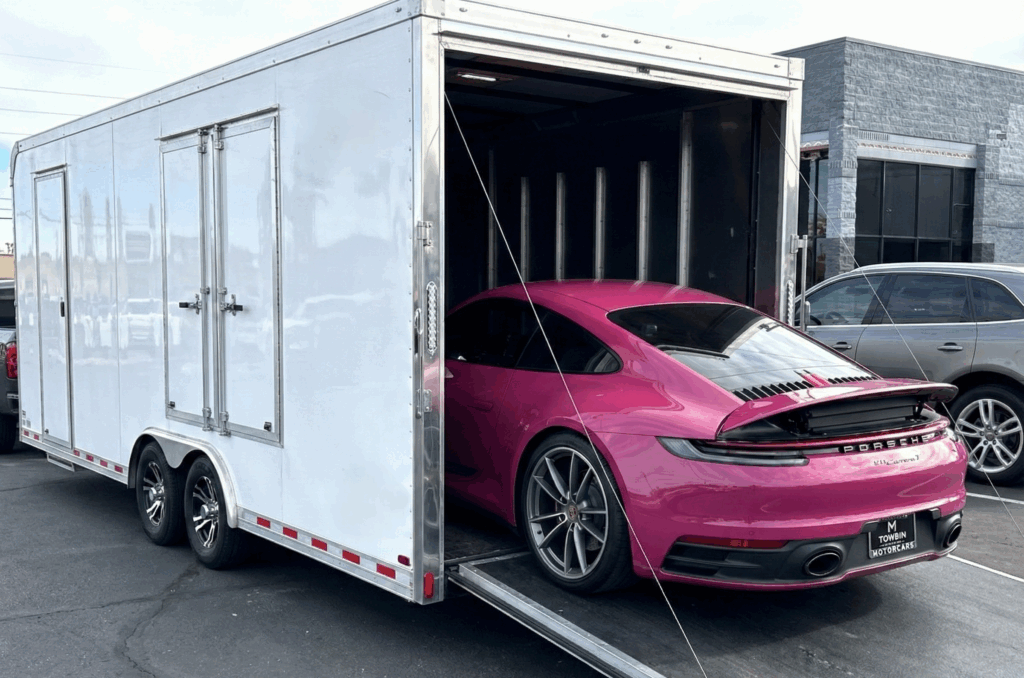 Loading the Porsche 911