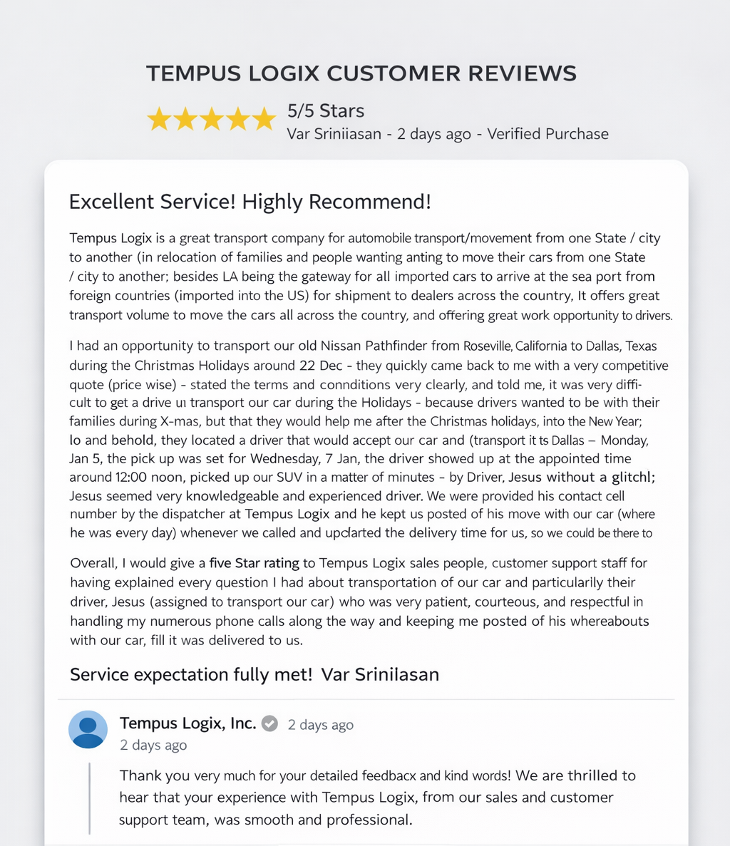 positive feedback from the customer