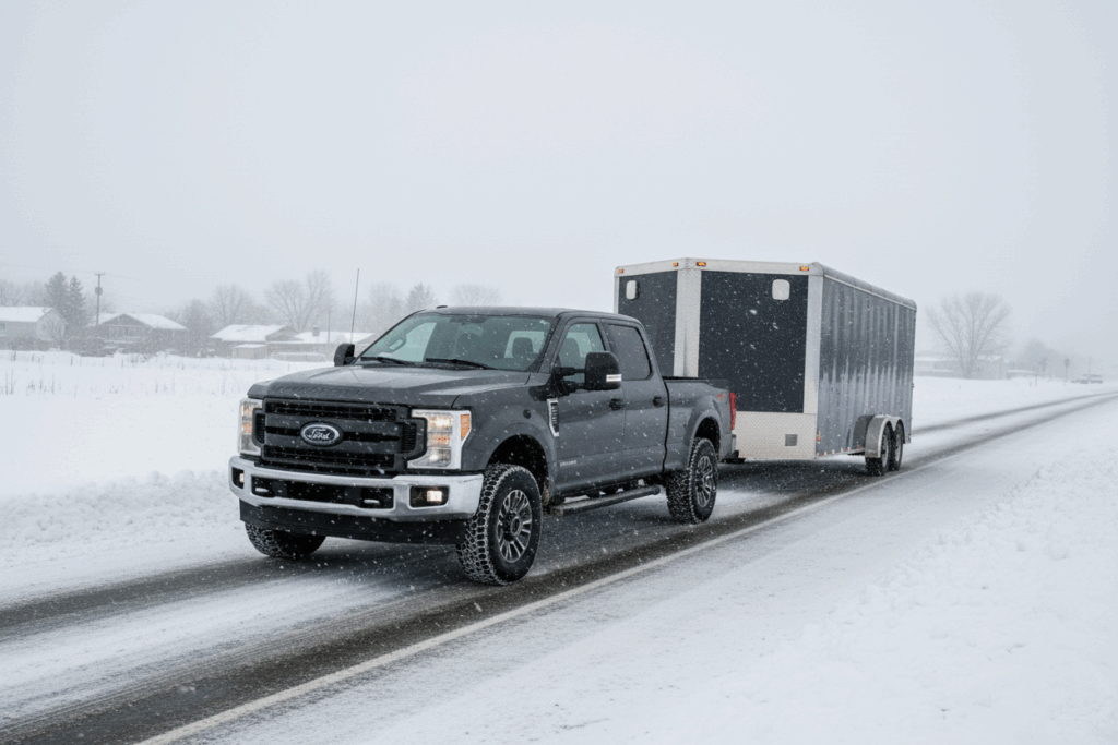 trailer with pickup truck