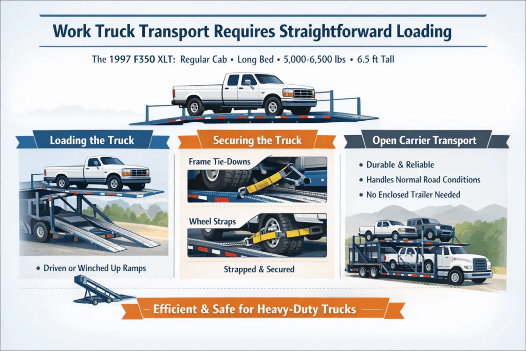 Loading the standard-height pickup truck