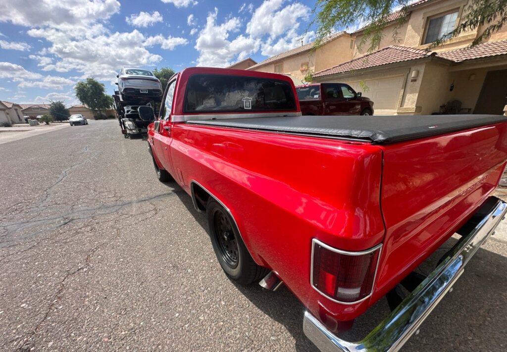 1984 Chevrolet C10 Truck open trailer