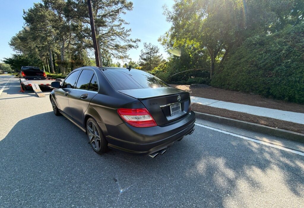 2009 Mercedes -Benz AMG C 63 open trailer