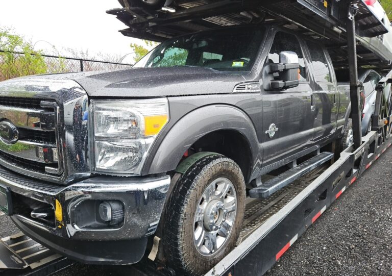 2020 Ford F-250 Super Duty on open trailer