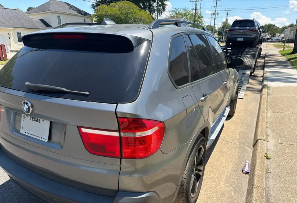 2009 BMW X5 at the delivery location