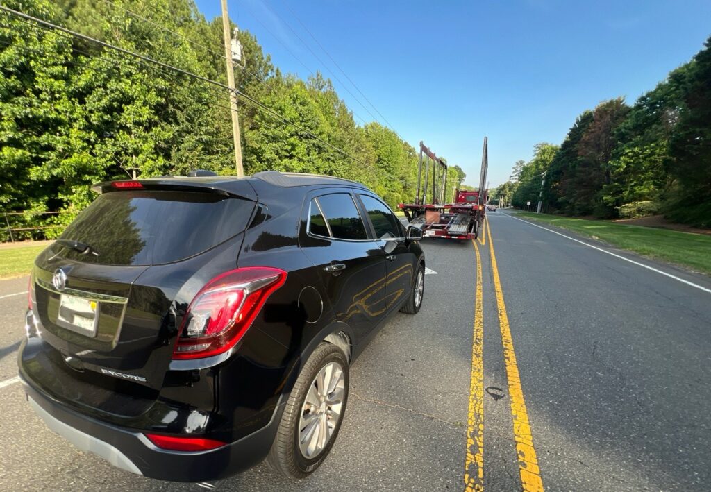 2018 Buick Encore open trailer