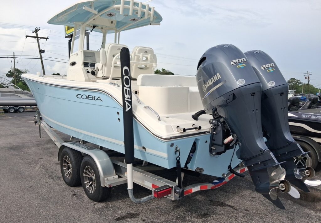 Boat On a Tandem (dual axel) Trailer
