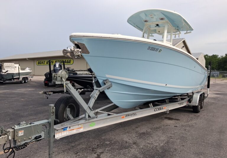 Boat on trailer