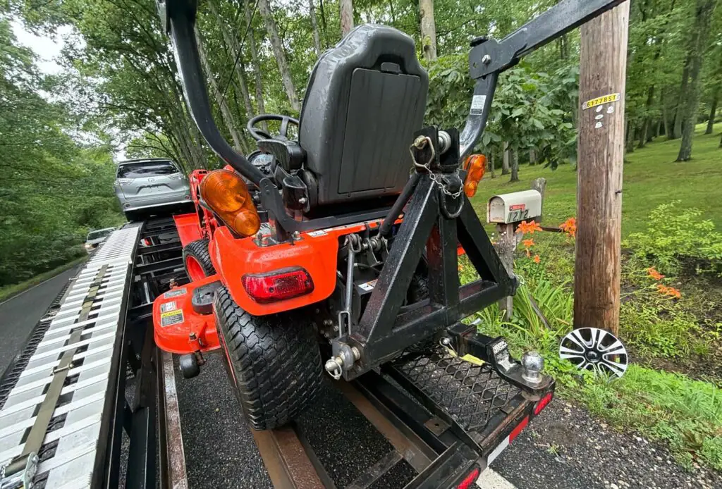 Small Kubota Tractor open