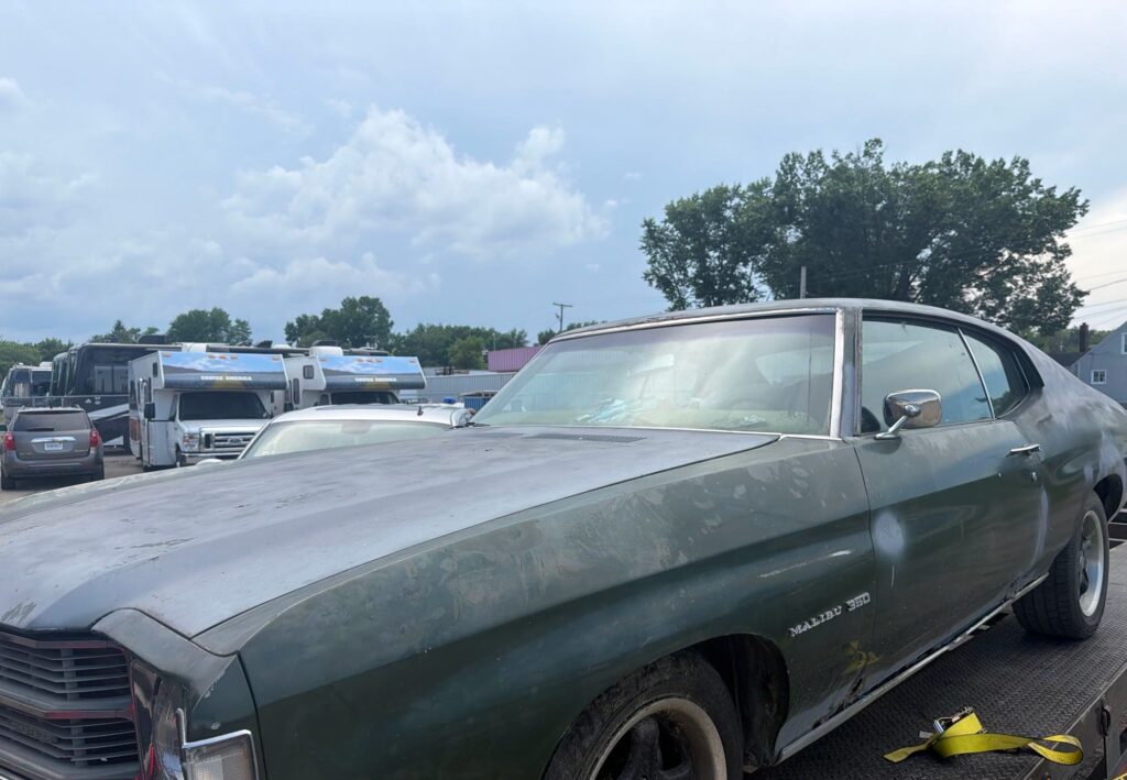 1971 Chevrolet Malibu on trailer