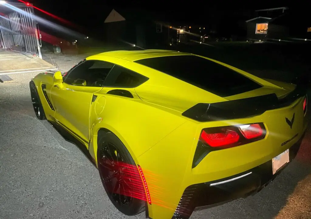 2016 Chevrolet Corvette enclosed trailer