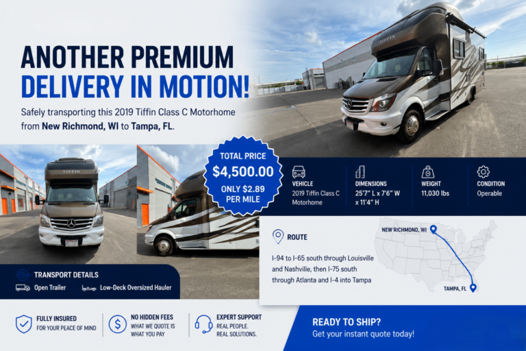 2019 Tiffin Class C Motorhome