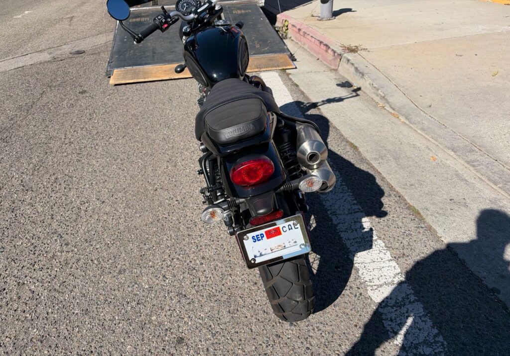 2021 Triumph Scrambler enclosed