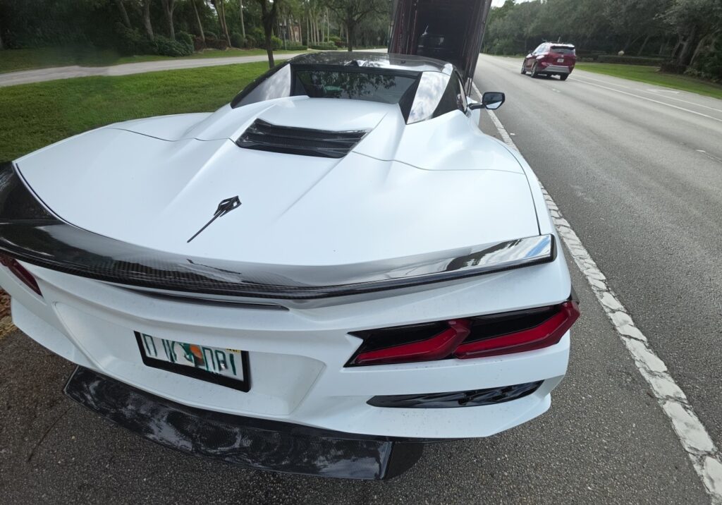 2024 Chevrolet Corvette enclosed trailee